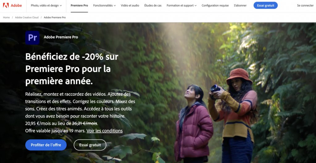 télécharger et installer Adobe Premiere Pro