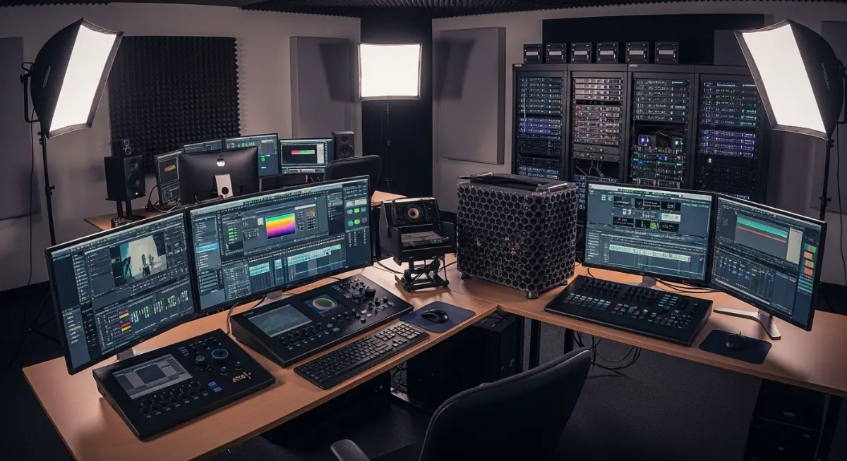 environnement montage video professionnel