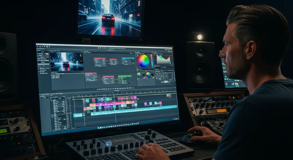 monteur davinci resolve interface